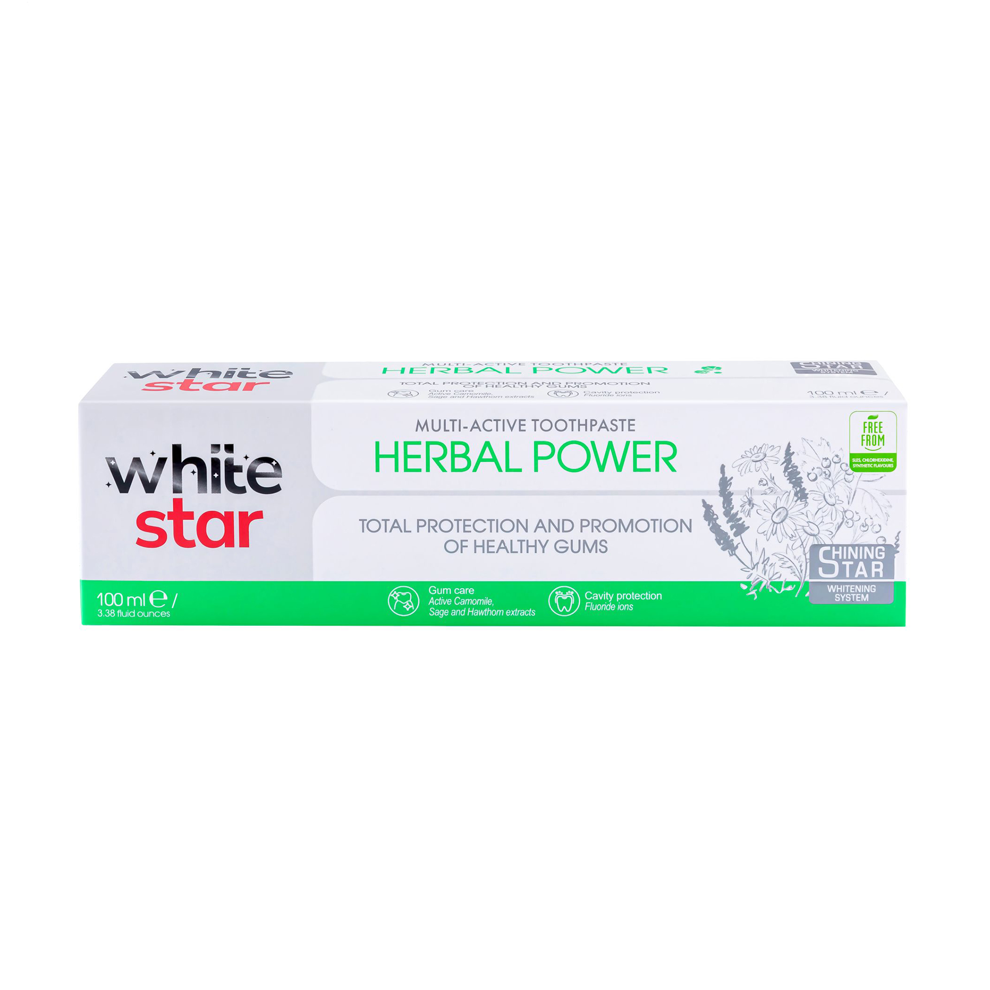 Зубна паста White Star Herbal Power Multi-Active Toothpaste, 100 мл